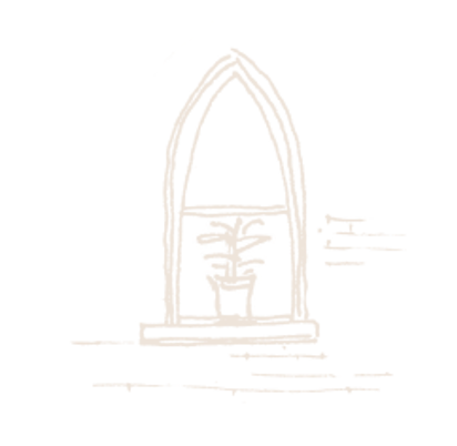 Sketch of neo-Gothic window shape at 463W142 Alagöz Emlak İnşaat condominium in NYC.